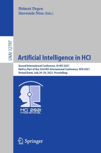Imagen de portada: Artificial Intelligence in HCI 9783030777715