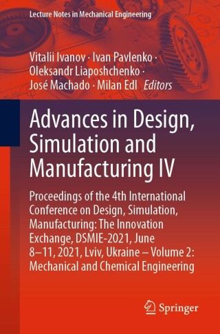 Cover image: Advances in Design, Simulation and Manufacturing IV 9783030778224
