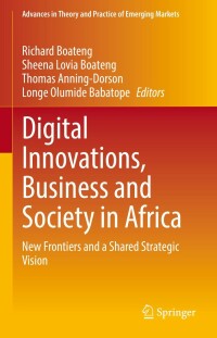 Cover image: Digital Innovations, Business and Society in Africa 9783030779863