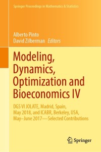 Cover image: Modeling, Dynamics, Optimization and Bioeconomics IV 9783030781620
