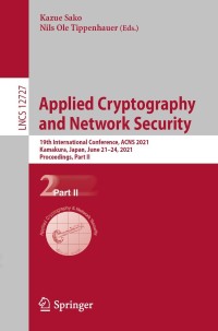صورة الغلاف: Applied Cryptography and Network Security 9783030783747