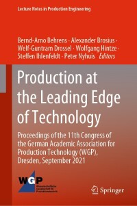 Cover image: Production at the Leading Edge of Technology 9783030784232