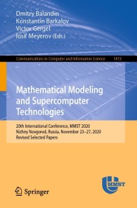 Cover image: Mathematical Modeling and Supercomputer Technologies 9783030787585