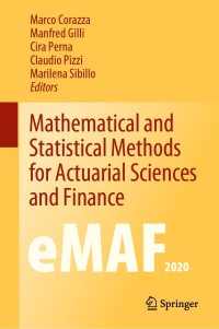 Cover image: Mathematical and Statistical Methods for Actuarial Sciences and Finance 9783030789640