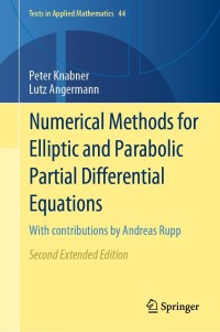 Imagen de portada: Numerical Methods for Elliptic and Parabolic Partial Differential Equations 2nd edition 9783030793845