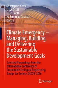 Imagen de portada: Climate Emergency – Managing, Building , and Delivering the Sustainable Development Goals 9783030794491