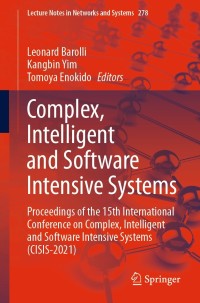 Immagine di copertina: Complex, Intelligent and Software Intensive Systems 9783030797249