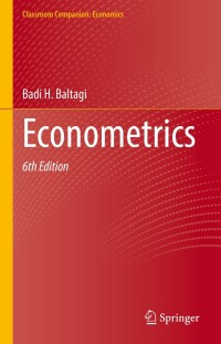 Cover image: Econometrics 6th edition 9783030801489