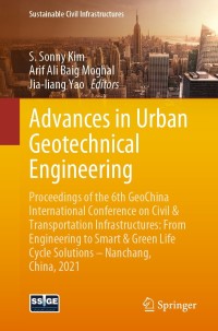 Cover image: Advances in Urban Geotechnical Engineering 9783030801519