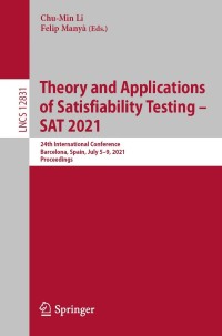 Cover image: Theory and Applications of Satisfiability Testing – SAT 2021 9783030802226