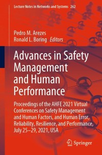 Cover image: Advances in Safety Management and Human Performance 9783030802875
