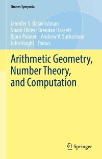 Cover image: Arithmetic Geometry, Number Theory, and Computation 9783030809133