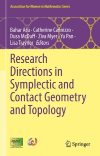 Cover image: Research Directions in Symplectic and Contact Geometry and Topology 9783030809782