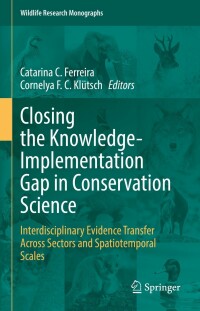 Cover image: Closing the Knowledge-Implementation Gap in Conservation Science 9783030810849