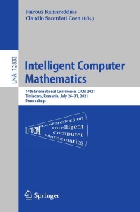 Cover image: Intelligent Computer Mathematics 9783030810962