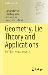 Immagine di copertina: Geometry, Lie Theory and Applications 9783030812959