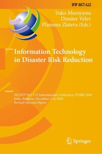 Cover image: Information Technology in Disaster Risk Reduction 9783030814687