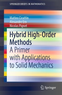 Cover image: Hybrid High-Order Methods 9783030814762