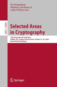 Immagine di copertina: Selected Areas in Cryptography 9783030816513
