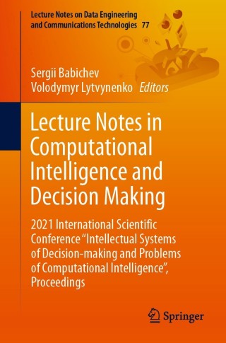 Imagen de portada: Lecture Notes in Computational Intelligence and Decision Making 9783030820138