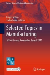 Imagen de portada: Selected Topics in Manufacturing 9783030826260