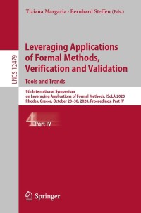 Cover image: Leveraging Applications of Formal Methods, Verification and Validation: Tools and Trends 9783030837228