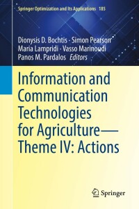 Imagen de portada: Information and Communication Technologies for Agriculture—Theme IV: Actions 9783030841553