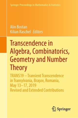 Imagen de portada: Transcendence in Algebra, Combinatorics, Geometry and Number Theory 9783030843038