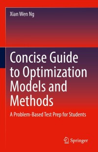 Cover image: Concise Guide to Optimization Models and Methods 9783030844165