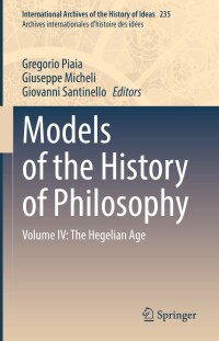 Cover image: Models of the History of Philosophy 9783030844899