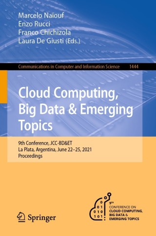 Cover image: Cloud Computing, Big Data & Emerging Topics 9783030848248