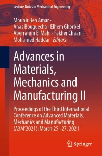 Imagen de portada: Advances in Materials, Mechanics and Manufacturing II 9783030849573
