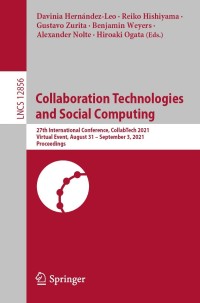 Cover image: Collaboration Technologies and Social Computing 9783030850708