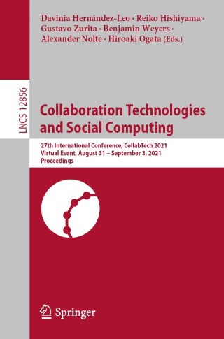 Cover image: Collaboration Technologies and Social Computing 9783030850708