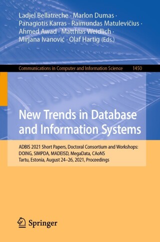 Cover image: New Trends in Database and Information Systems 9783030850814