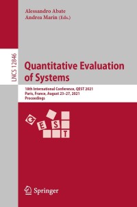 Cover image: Quantitative Evaluation of Systems 9783030851712