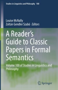 Titelbild: A Reader's Guide to Classic Papers in Formal Semantics 9783030853075