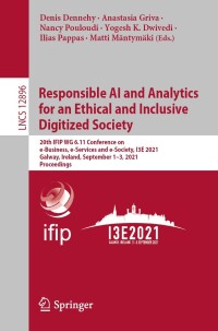 Cover image: Responsible AI and Analytics for an Ethical and Inclusive Digitized Society 9783030854461