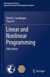 Cover image: Linear and Nonlinear Programming 5th edition 9783030854492