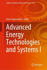 Cover image: Advanced Energy Technologies and Systems I 9783030857455