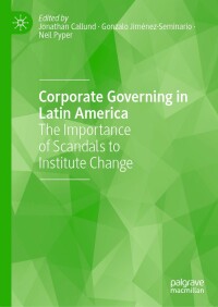 Cover image: Corporate Governing in Latin America 9783030857790