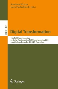 Cover image: Digital Transformation 9783030858926