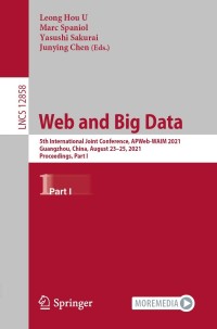 Imagen de portada: Web and Big Data 9783030858957