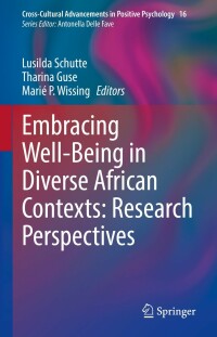 صورة الغلاف: Embracing Well-Being in Diverse African Contexts: Research Perspectives 9783030859237