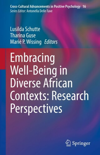 Cover image: Embracing Well-Being in Diverse African Contexts: Research Perspectives 9783030859237