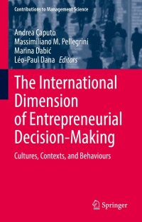 Cover image: The International Dimension of Entrepreneurial Decision-Making 9783030859497