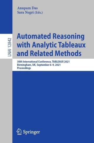 Omslagafbeelding: Automated Reasoning with Analytic Tableaux and Related Methods 9783030860585