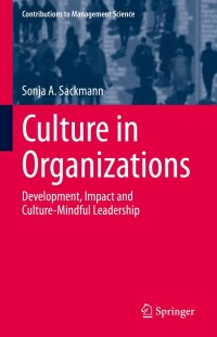Cover image: Culture in Organizations 9783030860790