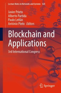 صورة الغلاف: Blockchain and Applications 9783030861612