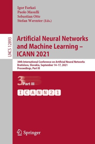 Cover image: Artificial Neural Networks and Machine Learning – ICANN 2021 9783030863647